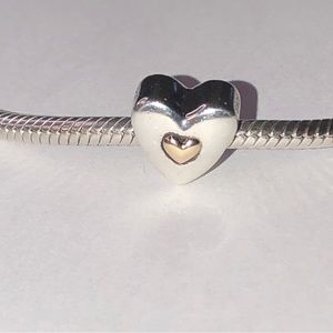Pandora 14k Happy Anniversary Heart Charm S925 Ale